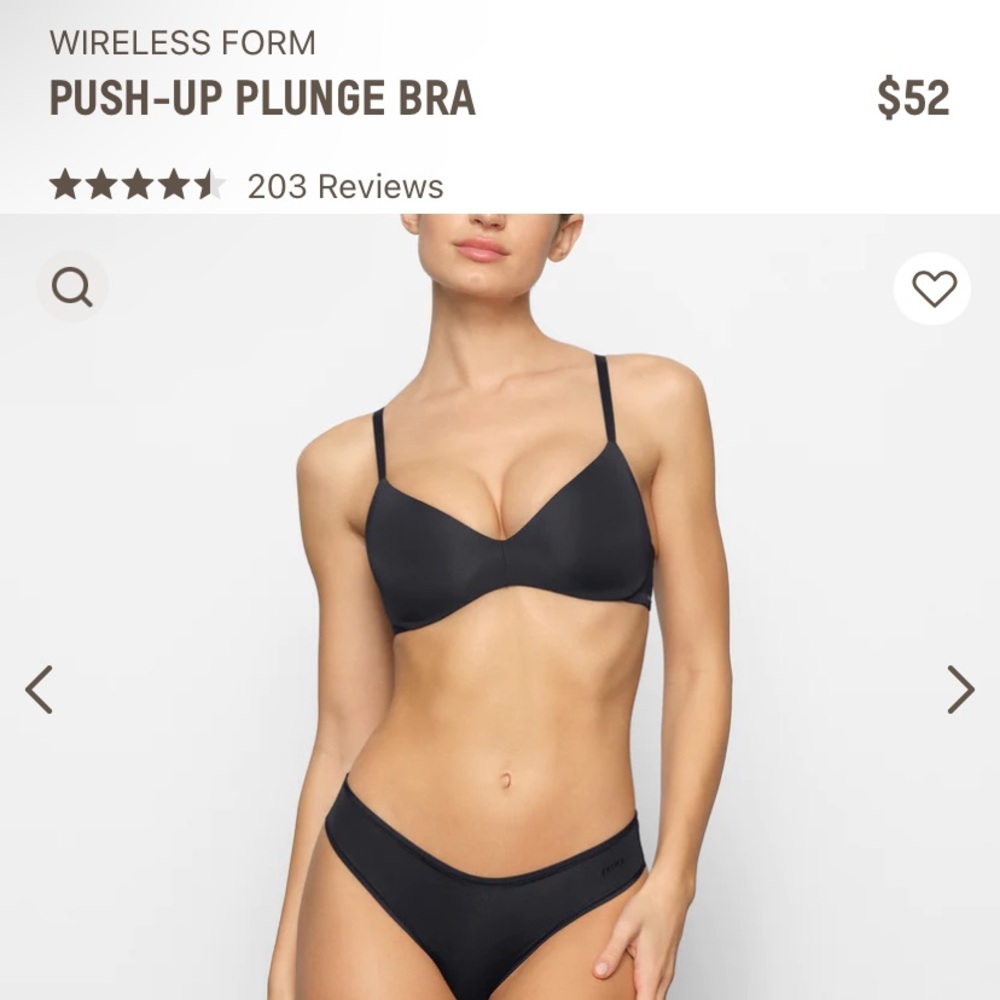 COPY - Skims 34 D Onyx wireless push up